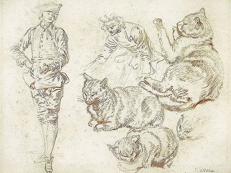 Studio di uomini e gatti - Musee Bonnat, Bayonne